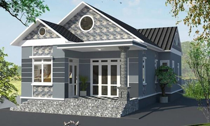 Nhà cấp 4 mái thái phong cách cổ điển