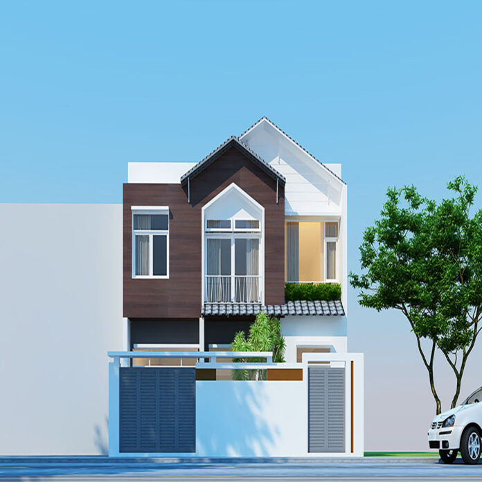 Thiết kế nhà đẹp 2 tầng diện tích 100m2